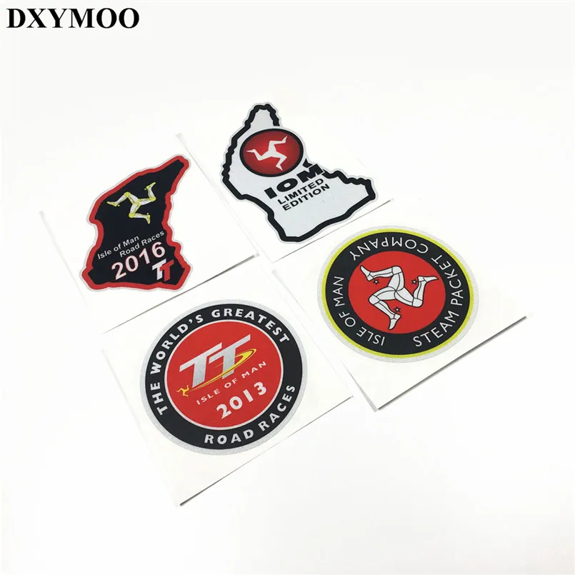 TT ISLE OF MAN 2016 ROAD RACES Car Stickers Motorcycle Helmet Oil Tank