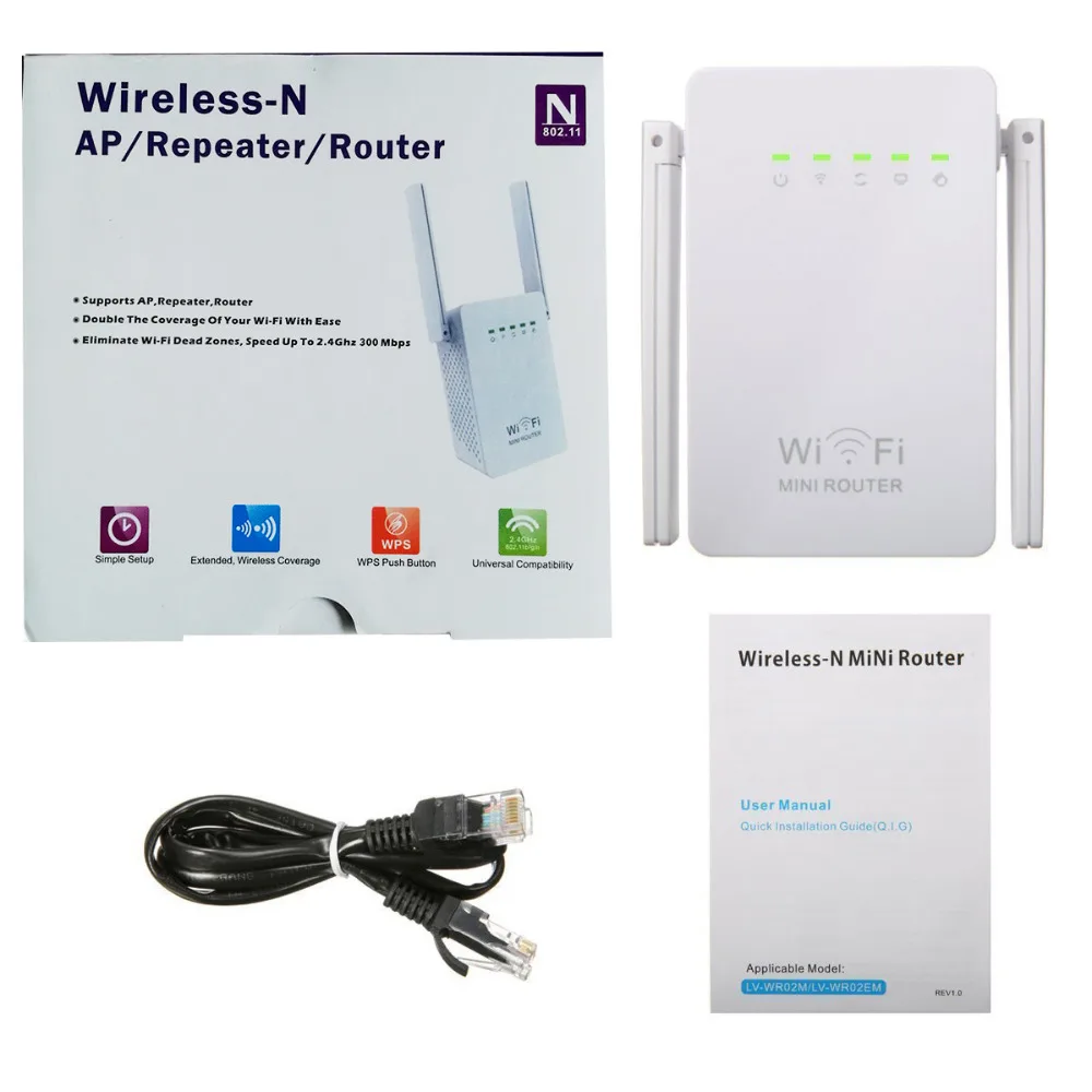 Беспроводной роутер 300 Мбит/с точка доступа Wi Fi 2 4 ГГц|Беспроводные роутеры| |