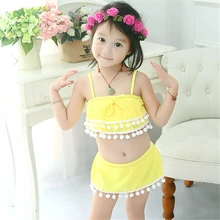 Солнечный Детские купальники для девочек двойка ребенок плавание костюм с детей бикини для маленьких девочек