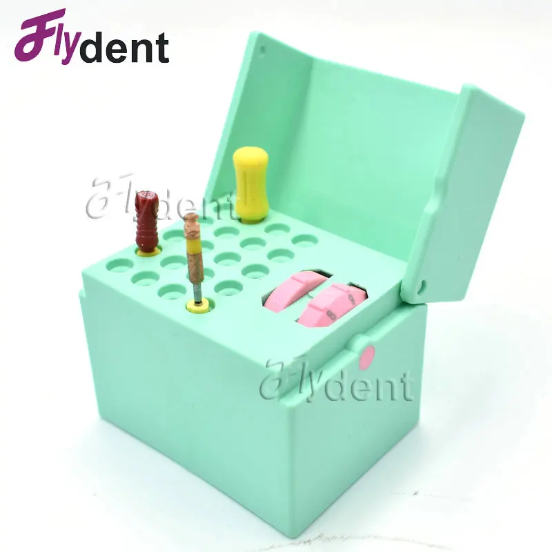 Для стоматологической дезинфекции Endo держатель файлов коробка автоклав стерилизатор чехол боры для ухода за полостью рта инструменты случайный цвет 20 отверстий