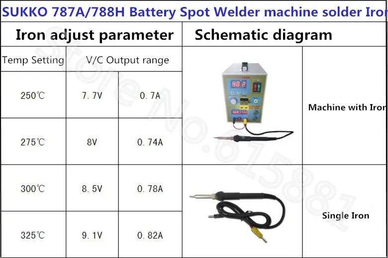 Универсальный SUNKKO 788 H/787A литиевая 18650 батарея точечный сварочный аппарат паяльник