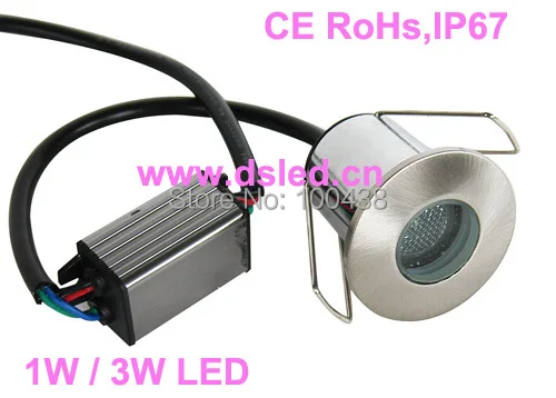 Хорошее качество, CE, IP67 Высокая мощность 1 W вкапываемый светодиодный светильник, светодиодная лампочка для подножки, LED-лампа для дорожек., DS-11-1-1W
