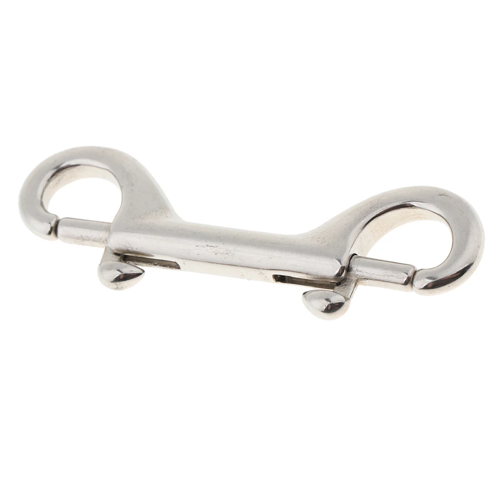 Double Ended Snap Hook Key Holder Brass Clip Hanging Keychain Spring Buckle
