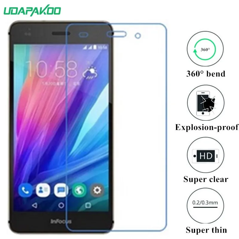 

udapakoo clear Tempered (soft glass) film for InFocus M560 V5 Nano Explosion-proof glass Screen Protector