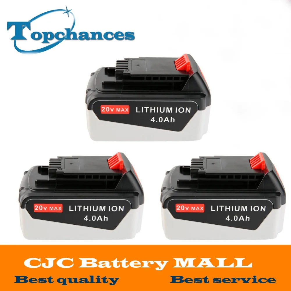 3PCS High Quality 20V 4000mAh Li ion font b Power b font font b Tool b