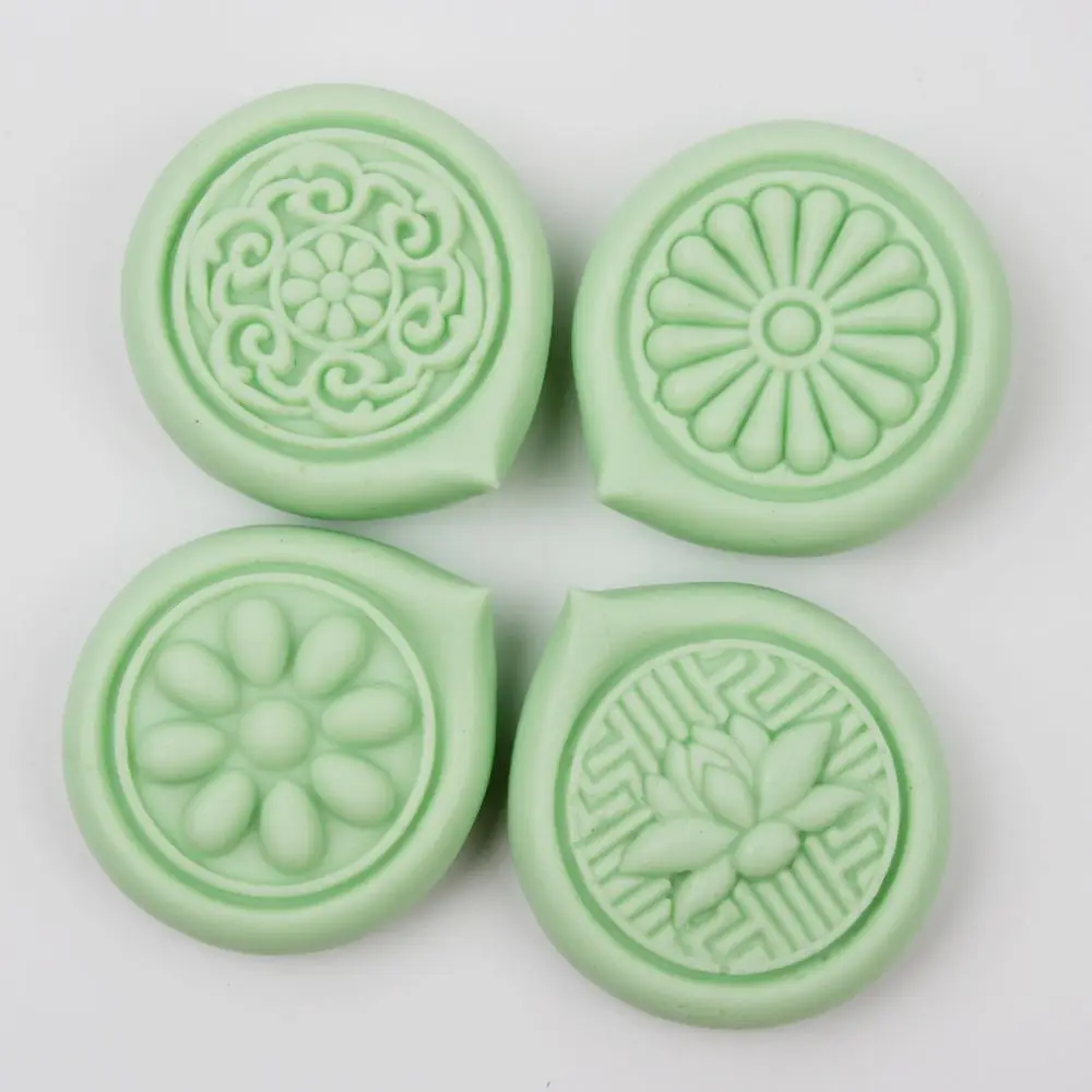 

DIY Fruit moon cake mold Lotus flower petals orange pattern round shape silicone mold Fondant cake mold handmade soap mold