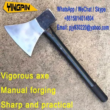 Online Manual Forging Iron Handles, Powerful Firewood Axes,camping Hatchet Axe