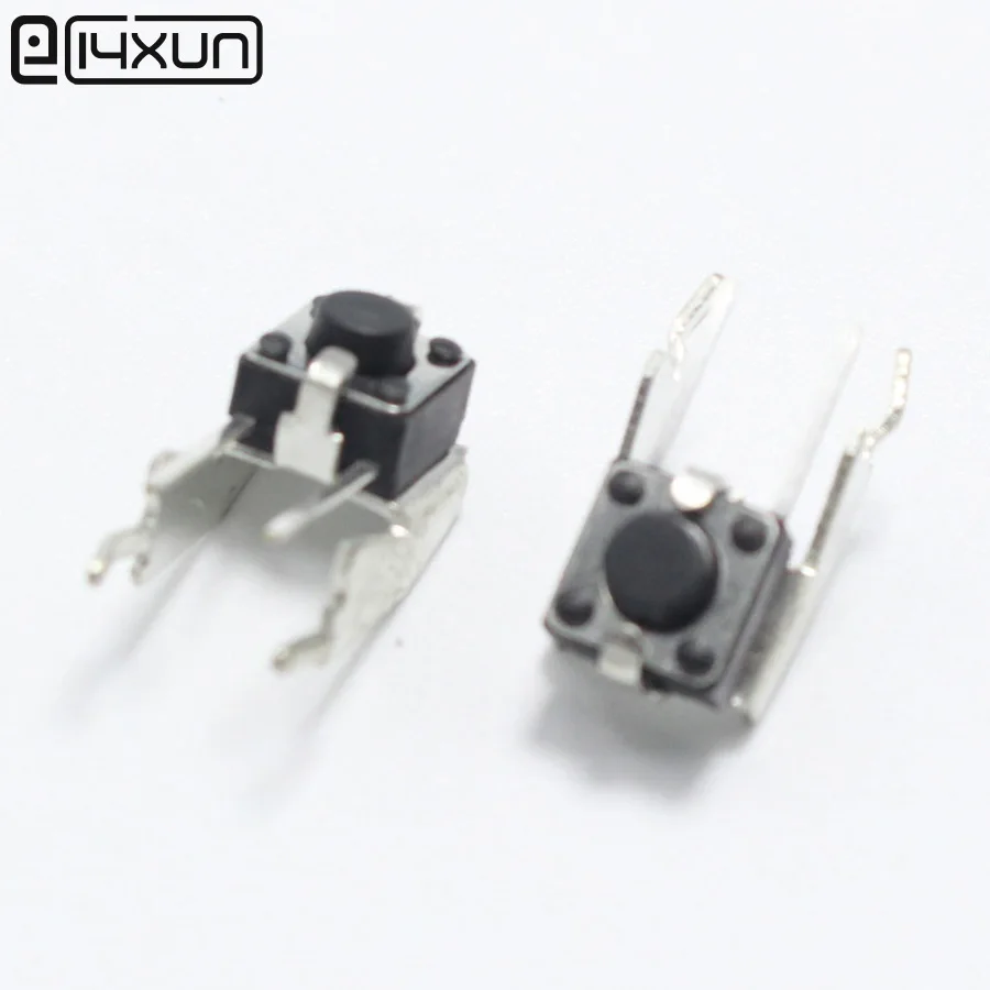 10pcs 6*6*5mm 2pin Tactile Tact Mini Push Button Switch 6x6x5mm 2p Micro Horizontal with Stand | Обустройство дома