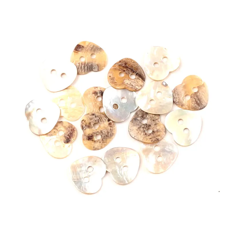 

LF 50Pcs Heart 15mm Shell Sewing Buttons For Cloth Needlework Flatback Scrapbooking Crafts Decorative Diy Accessories
