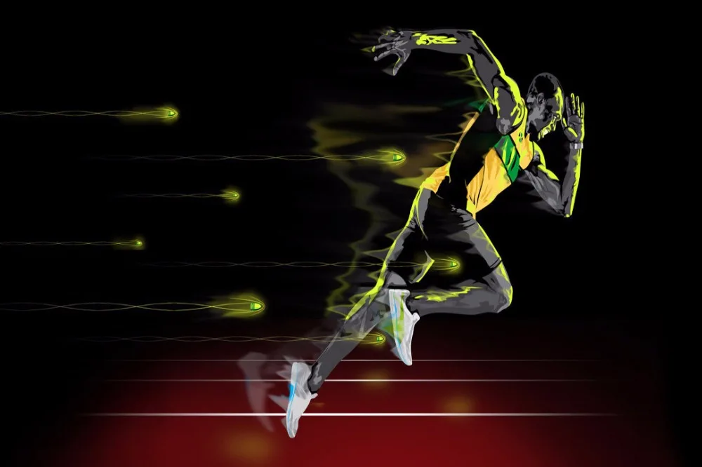 2319 Usain Bolt Athletes World Champion Super Star Wall Sticker Art