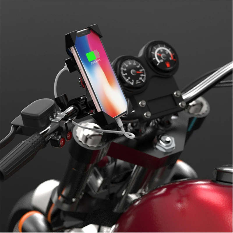 Держатель для мобильного телефона на руль мотоцикла, держатель для мобильного телефона, подставка для телефона на велосипед для 4-6,5 дюймов для samsung Huawe Xiaomi