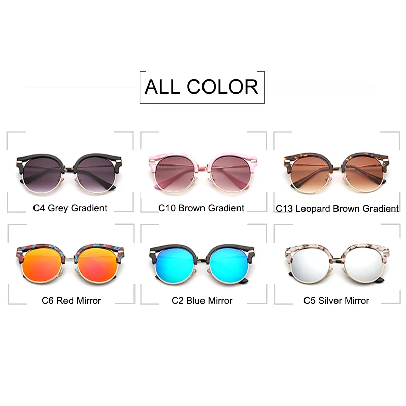 WOWSUN брендовые Детские солнцезащитные очки Детские стильные очки кошачий глаз для мальчиков и девочек детские круглые очки UV400 A533
