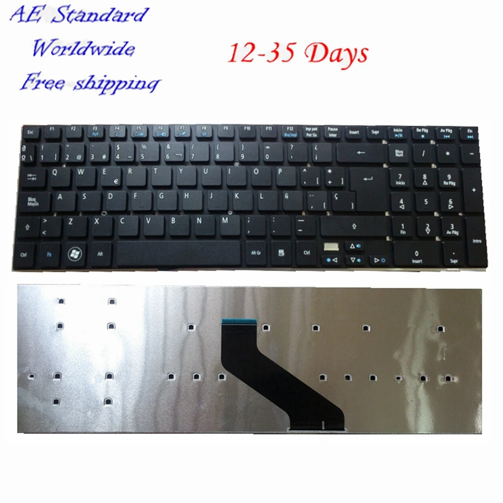 

Spanish Laptop Keyboard for Acer E15 E5-572 KB.I170A.402 KB.I170G.310 MP-10K33SU MP-10K33SU-5281 MP-10K33SU-6981W v3-572 SP