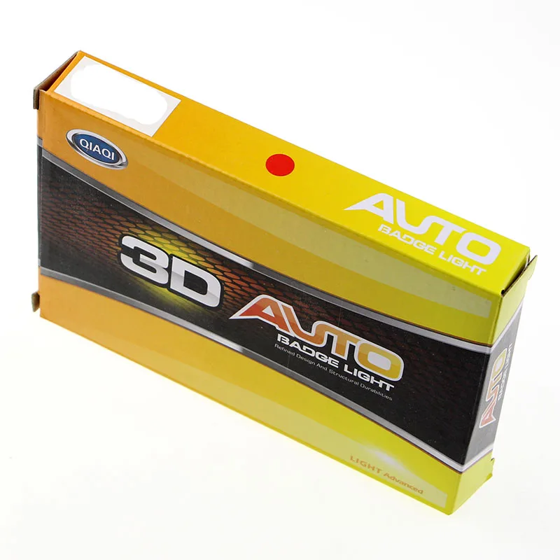 Baratos AEING 1 * calcomanía de LED 3D Blanco rojo azul con Logo delantero trasero placa con luces con emblema de lámpara para Toyota Hyundai VW Ford