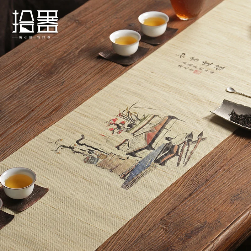 Hand painted Tableware Kitchen Table Mat Placemats Waterproof Dining Pads Bowl Coaster Decoration Home Organization Accessories
