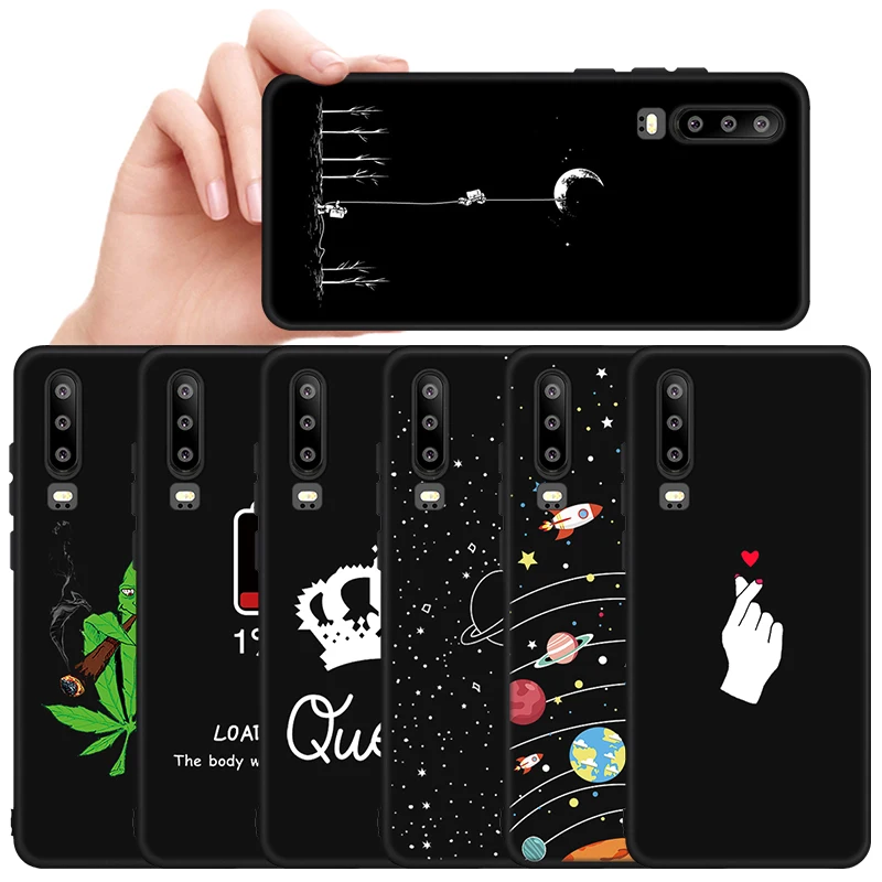 Мягкий силиконовый чехол для телефона Huawei P30 Lite Pro Honor 10 9 10i 20i V20 View 20 8X Max 8S черный из