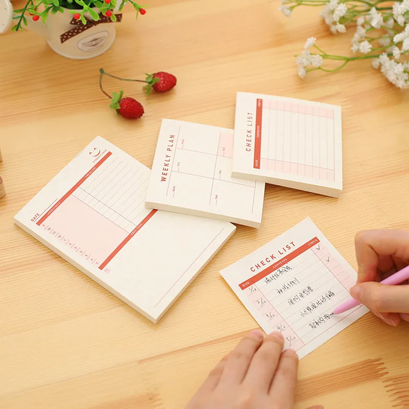 

Cute Weekly Planner Notebook Monthly School Stationery Store Agenda Diary Journal Week Record Notepad Plan Office Pad to do List