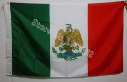 Мексика 1899-1916 флаг Лидер продаж товаров 3x5ft 150x90 см Баннер латунные металлические отверстия
