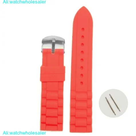18mm Nice Neon Orange Silicone Jelly Rubber Ladies Watch Band Straps WB1002Z18JB