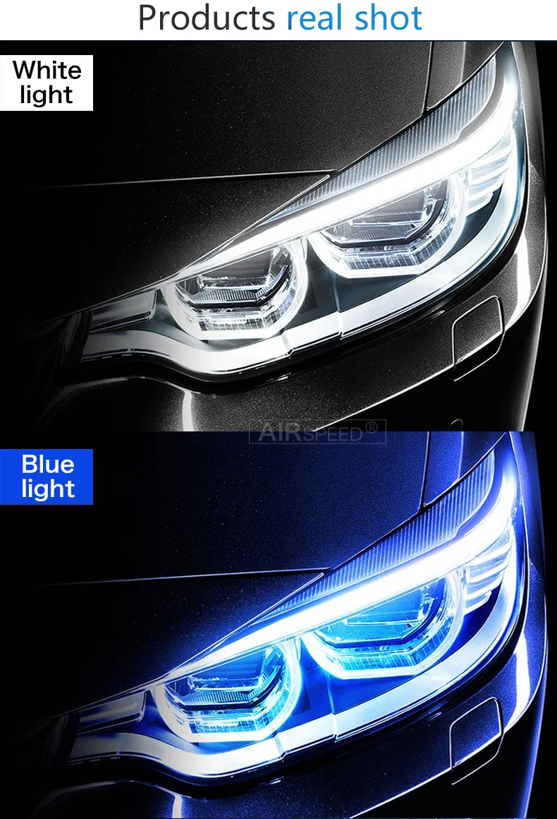 Car LED DRL Headlight Strip Daytime Running Lights Turn Signal Lamp for Mercedes Benz CLA W205 W204 W203 W211 W212 Accessories (8)