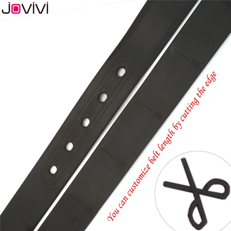 Jovivi 1pc Unisex Rubber Golf Pants Belts for Men Adjustable Cut-to-fit Waterproof Plastic Prevent Allergy Belt Fashionable Belt