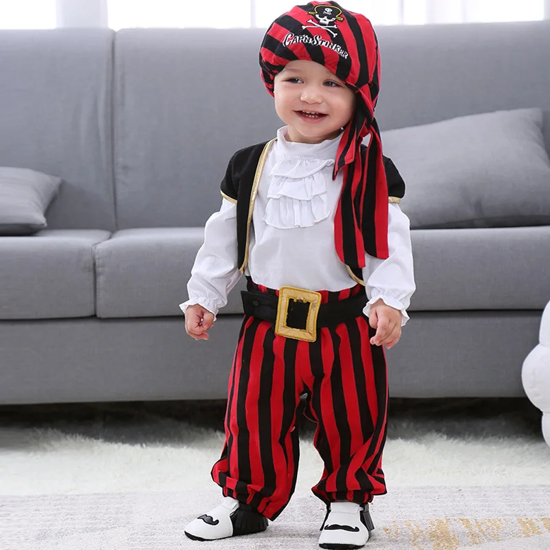 baby boys romper halloween costume infant jumpsuit newborn autumn winter long sleeve rompers hats 2018 new