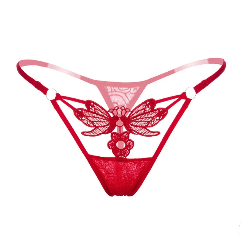 

Hot Sale Hollow Out G-String Sexy Women Underwear Butterfly Sexy Panties Elastic Lace Ladies' Lingerie G-strings & Thongs