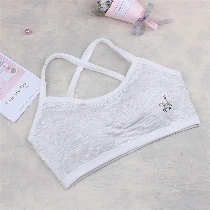 Underwear girl cotton clothes Kids Girls Underwear Bra Vest Children Underclothes Sport Undies Clothes (18)