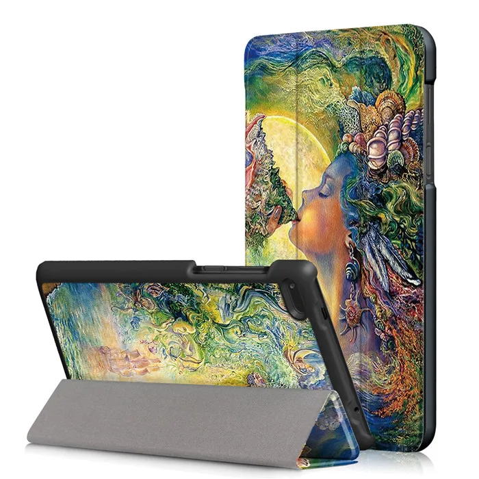 

PU Leather Case Cover for Lenovo Tab4 Tab 4 7 Essential 7304X TB-7304I TB-7304X 7" Tablet (Tab7 Essential) + 2Pcs Screen Film