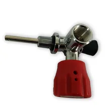 Цилиндр запчасти Подводное баллон для дайвинга клапан/PCP бак бутылка клапан/композитный карбоновый цилиндр красный клапан манометр-V Прямая