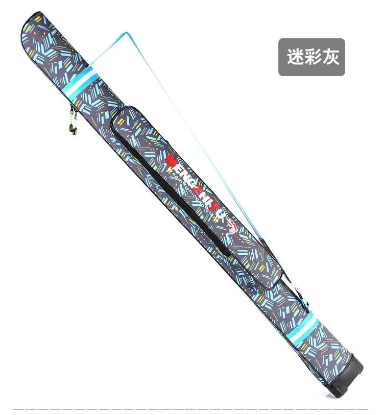 Vara de Pesca Acolchoado de Pesca Bolsa de Artes de Pesca à Prova Casca Dura Bolsa Única Camuflagem Multi-propósito d' Água 1.25m 19 Cheap Bolsas de pesca