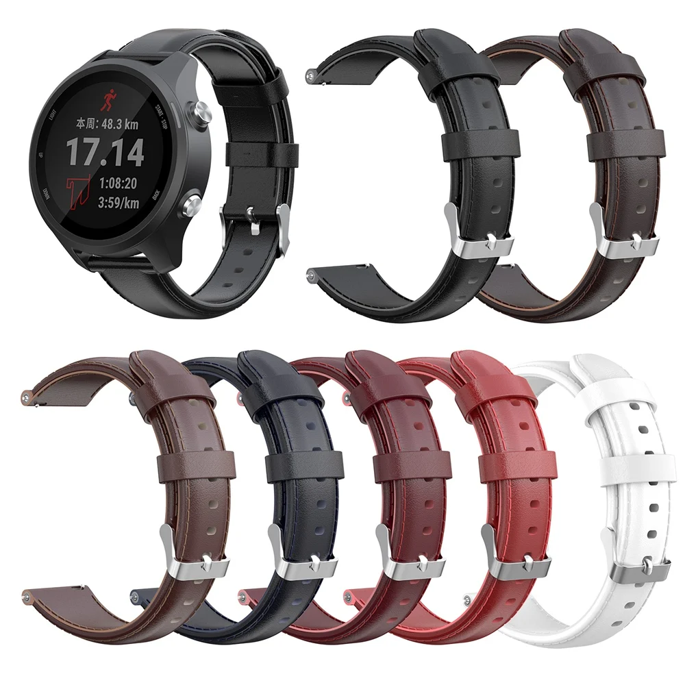 Сменный ремешок для Garmin vivoactive 3, музыкальный кожаный браслет, ремешок для часов Garmin Forerunner 245 645