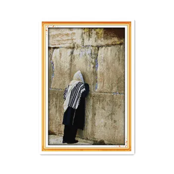 

11CT 14CT Printing cloth Sewing handmade Weeping Wall Continental Furniture Decoration Accessories Wall Stickers Cross stitch