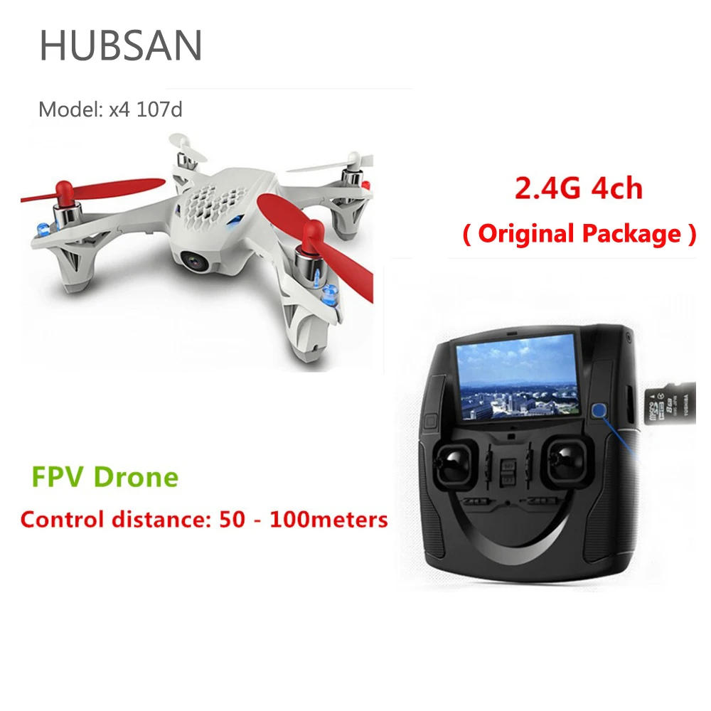 Hubsan X4 H107D 4ch 2 4G Quadrocopter 4 axle FPV Camera font b Drone b font