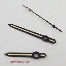 Parnis классические винтажные часы с черным краем зеленые стрелки светящиеся подходят miyota 8215 8205 821A механизм