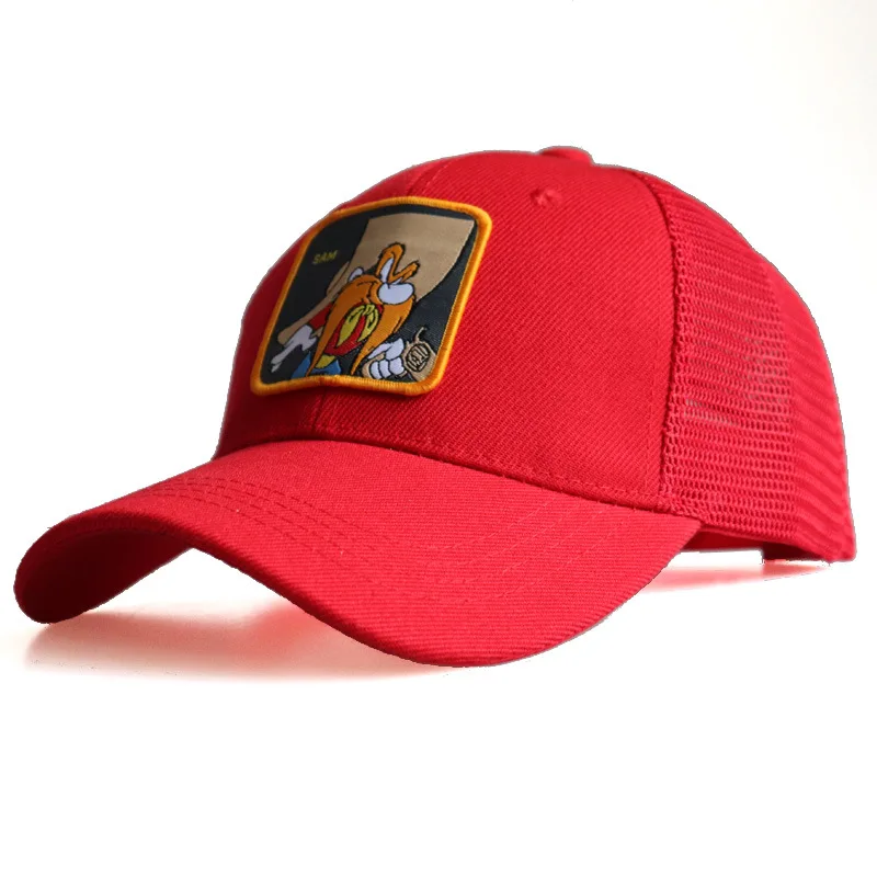 Baseball Cap Men Snapback Hat Hip Hop Looney Tunes Sam Cartoon Sun Summer Breathable Animal Sports Outdoor Accessory (2)