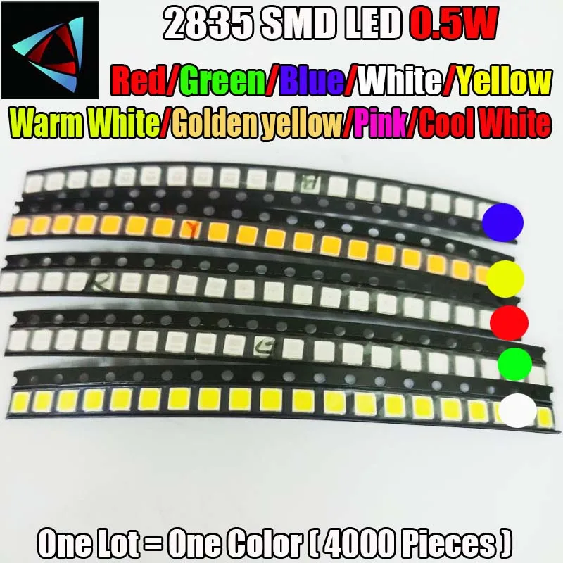 4000 шт. 2835 0 5 Вт ультра яркий SMD светодиодный