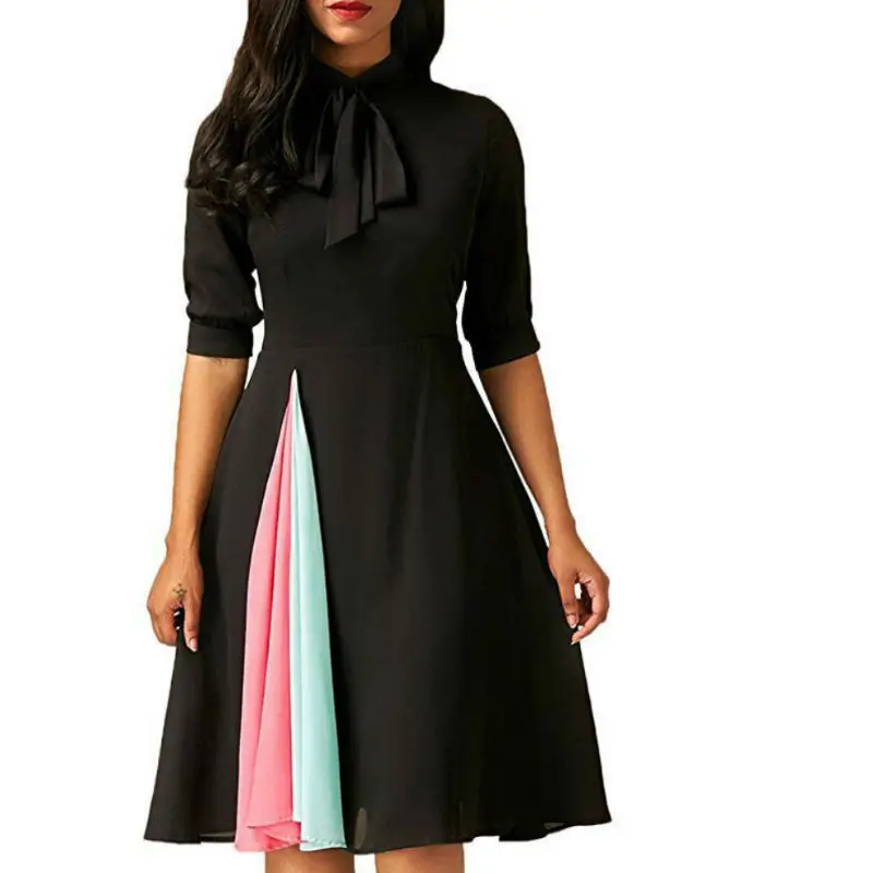 Платье С Цветными Вставками фото 13