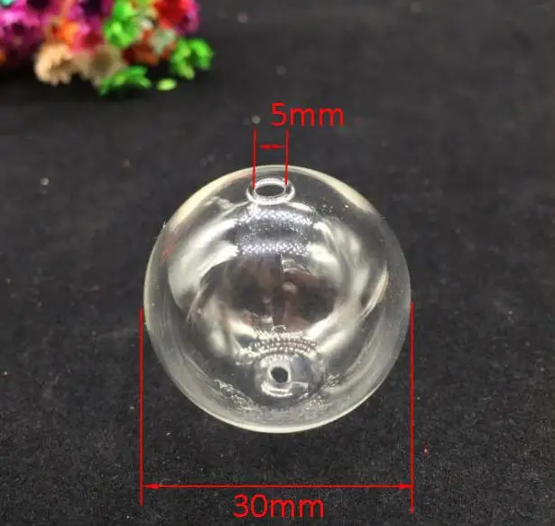 10 Handcraft Glass Wishing Bottle Necklace Pendant Globe Locket Charm With Hole 