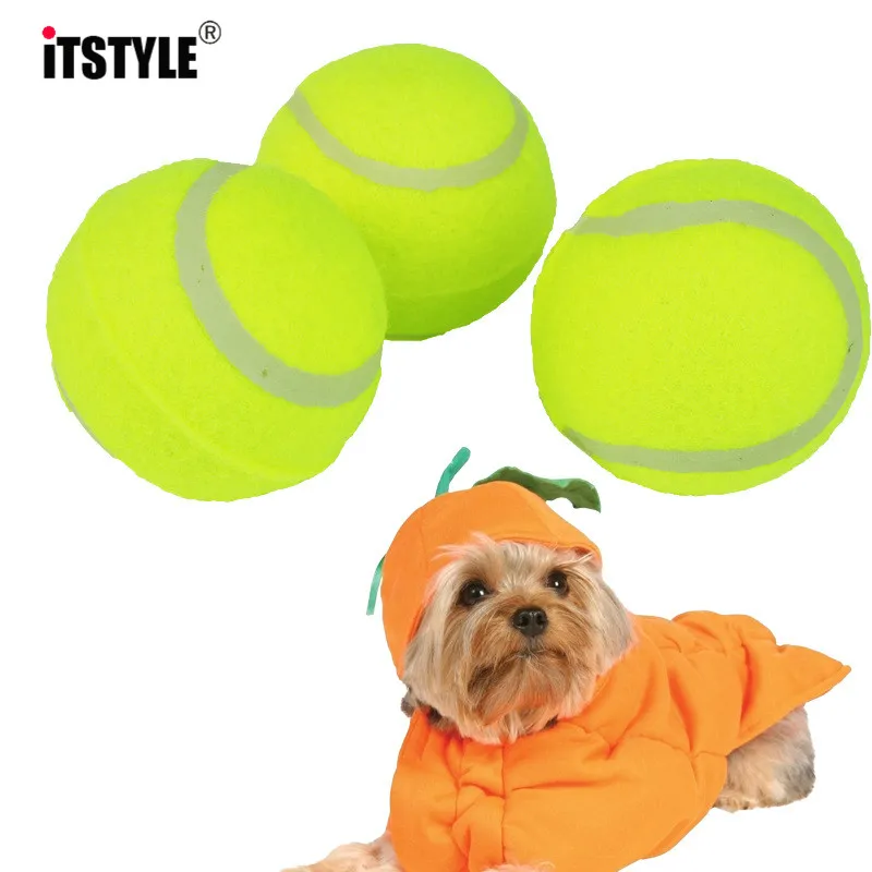 ITSTYLE без эластичности 60 мм теннисный мяч для домашних животных жевательная игрушка мяч