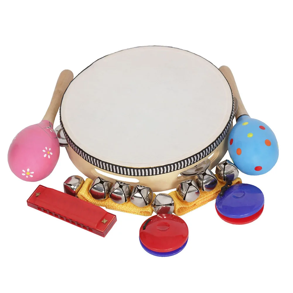 8pcs/set Musical Toys Orff Instruments Sets Band Rhythm Kit Including
