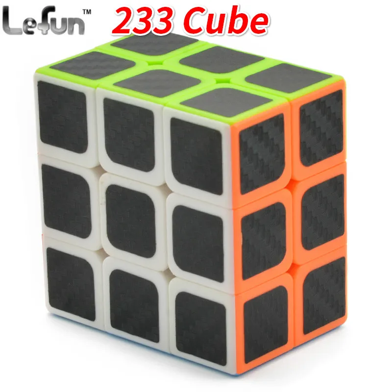 Lefun 2x3x3, Cubo Magico Стикеры меньше черная картонная волокна Стикеры Скорость головоломка, куб, детские развивающие игрушки для детей 233 куб