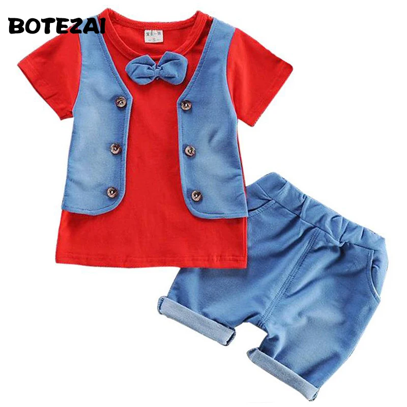Baby Boys Clothing Set Summer Baby Boy Clothes Toddler Gentleman