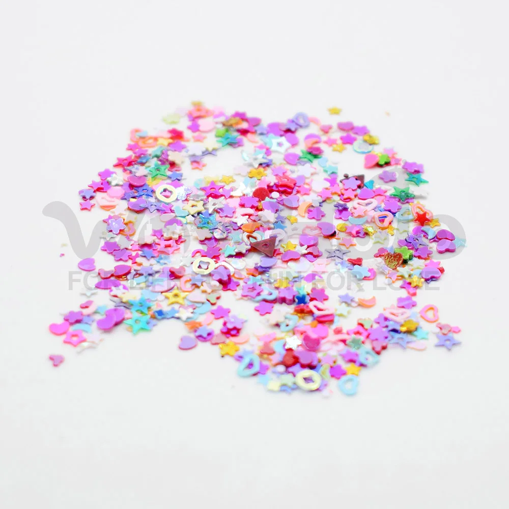 Free shipping Shake slime shaker slime 1 random color with confetti slime set slime toys (8)
