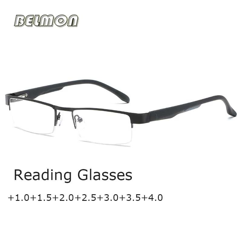 

Belmon Reading Glasses Men Diopter Presbyopic Eyeglasses Degree Eyewear For Male +1.0+1.5+2.0+2.5+3.0+3.5 RS778