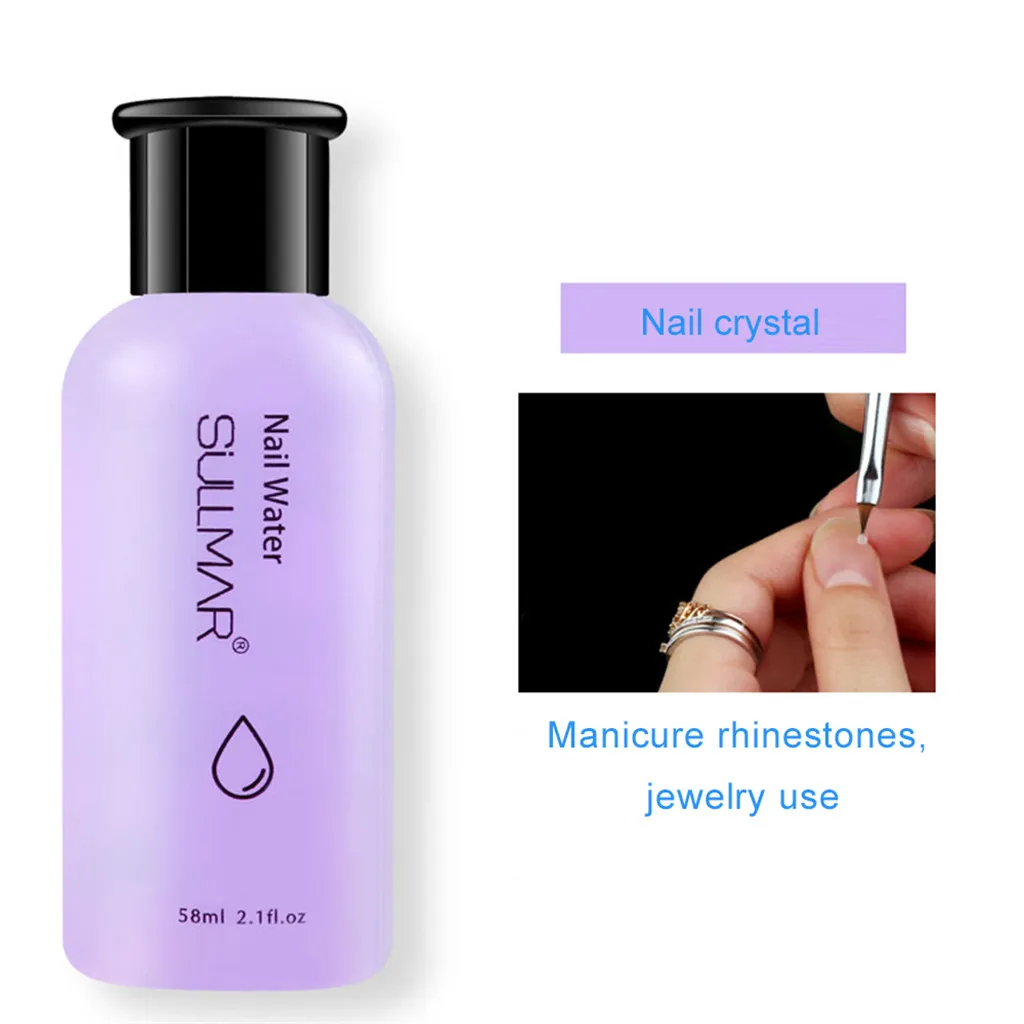 1 шт. Professional акриловый лак для ногтей Liquid Crystal Liquid 58 мл Нетоксичная разгрузочная жидкость для женщин для удаления ногтей