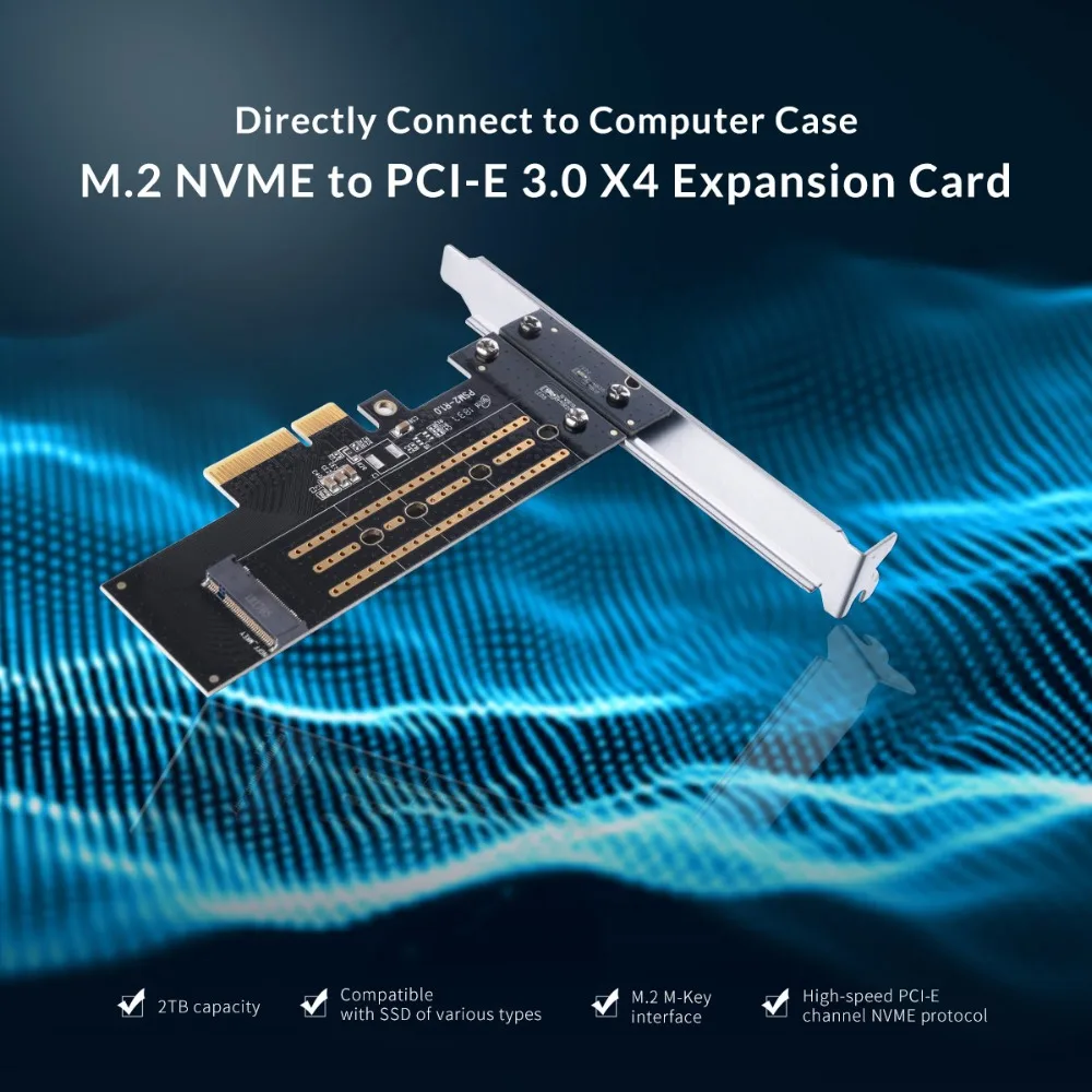 ORICO M.2 NVME к PCI-E 3,0X4 карты расширения PCI-e 3,0 Gen3 X4 для IOS, Windows7/8/10, Linux