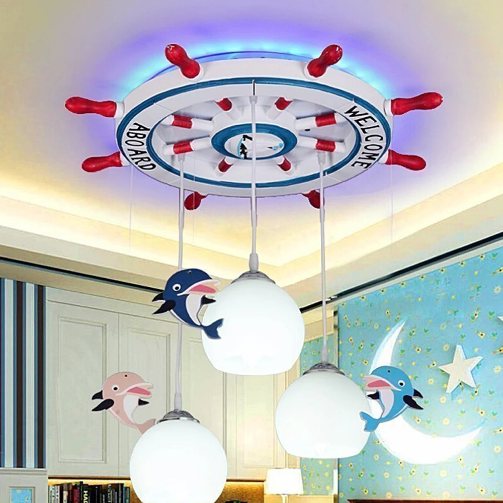 

Kids Room Cartoon Mediterranean Led  Pendant Light Baby Room Led Pendant Lights 110V /220V E27 Led Pendant Lamp