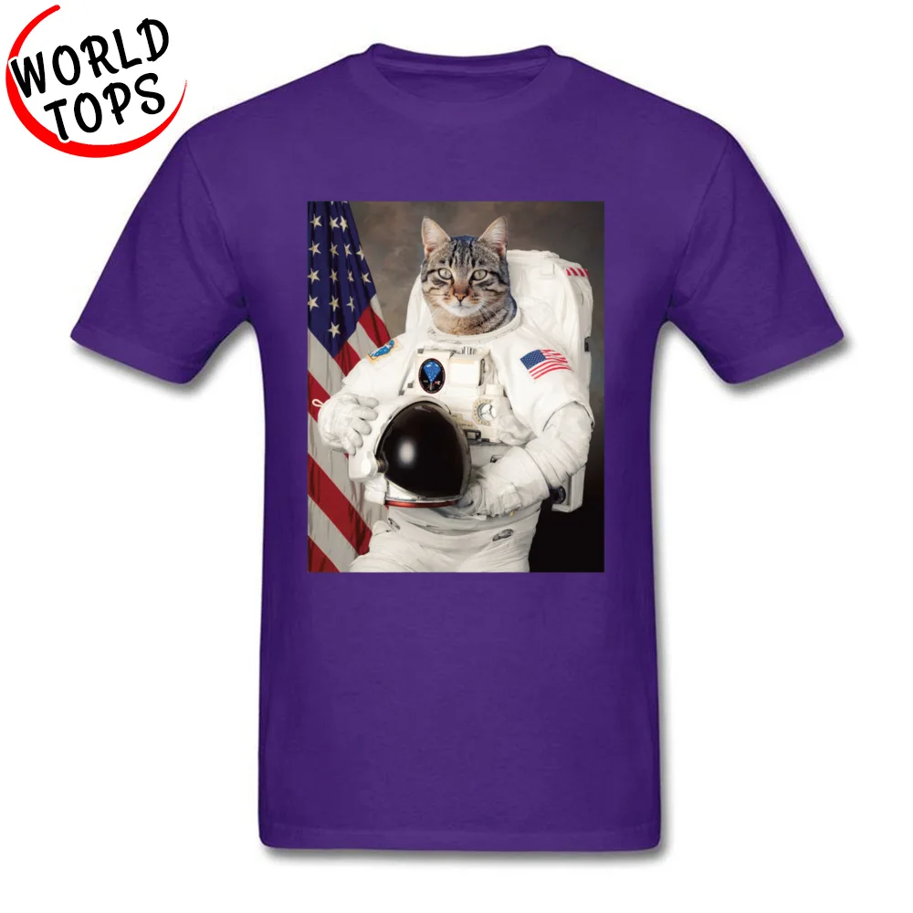 ASTRO CAT 14665 All Cotton Tops T Shirt for Male Hip hop T-shirts Summer Designer O-Neck Tops & Tees Short Sleeve ASTRO CAT 14665 purple