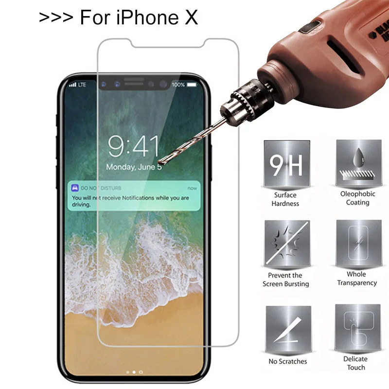 Оригинальная Премиум Защитная пленка GXE для iPhone X 10 ЖК экран с защитой от царапин